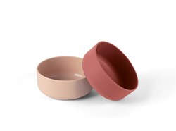 Dantoy set ciotole bebè rosso sabbia plastica sostenibile 2 pezzi