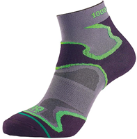 1000 Mile calze sportive uomo Fusion Anklet grigio-verde taglia 43-46