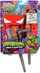 Playmates giocattolo TMNT Mutation Build n Battle armi di Raffaello