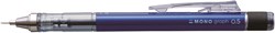 Tombow portamine Mono Graph blu con corpo in ottone e gomma