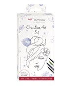 Tombow Brushpen Set One Line Art – Disegno Creativo e Accenti di Colore