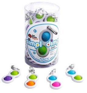Tomy giocattolo fidget Simpl Dimpl - pop it in silicone multicolore