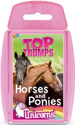 Winning Moves gioco di carte cavalli pony unicorni Top Trumps educativo