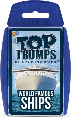 Winning Moves gioco di carte Top Trumps World Famous Ships educativo