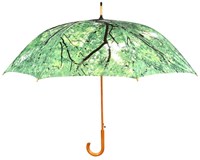 Esschert Design ombrello chioma verde poliestere protezione pioggia robusta