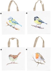 Esschert Design borsa della spesa uccello - borsa resistente per la spesa