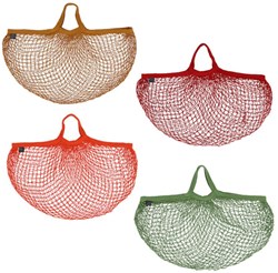 Esschert Design borsa della spesa rete rossa tessuto durevole