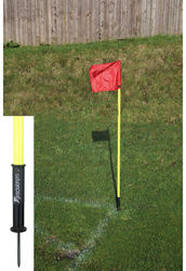 Precision Bandiere d’angolo - Giallo - Set 4 pezzi - 152 cm - Resistenti alle intemperie