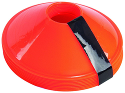 Precision set coni da allenamento - arancione - 10 pezzi - plastica
