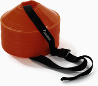 Precision tracolla coni da allenamento - cinghia sportiva regolabile nera 123cm
