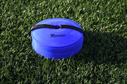Precision coni da allenamento piatti set 40 pezzi blu marker sportivi