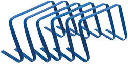 Precision set ostacoli da allenamento - 6 pezzi blu - accessori sportivi