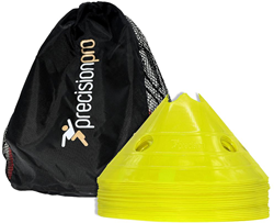 Precision coni da allenamento - Set 20 coni sportivi gialli