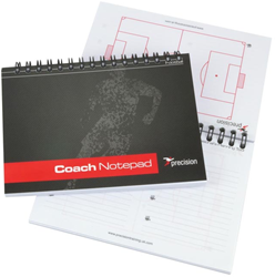 Precision taccuino calcio A6 Pro-Coach nero - confezione da 6