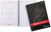 Precision planner allenamento calcio A4 blocco note nero 6 pezzi