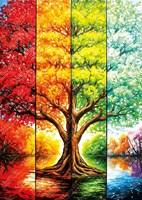 Magnolia puzzle Tree in Autumn - puzzle 1000 pezzi