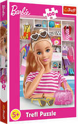 Trefl puzzle Barbie 100 pezzi - puzzle colorato per bambini in cartone
