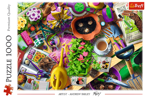 Trefl puzzle - Riordinare il giardino - 1000 pezzi - Cartone FSC-2
