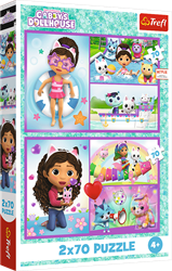 Trefl puzzle Gabby's Dollhouse - 2x70 pezzi FSC Mix