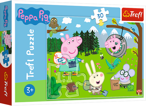 Trefl puzzle Peppa Pig avventura nella foresta 30 pezzi cartone