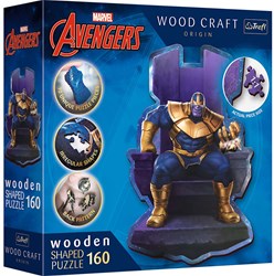 Trefl puzzle - legno Marvel Thanos sul Trono 160 pezzi FSC sostenibile
