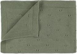 Trixie Coperta lavorata a maglia | 75x100 cm - Oliva