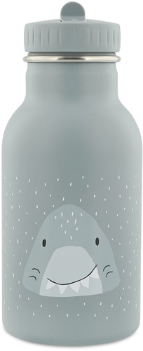 Trixie borraccia in acciaio inox per bambini - Mr. Shark - 350ml - Blu - Antigoccia