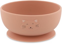 Trixie ciotola in silicone per bambini con ventosa Mrs. Cat rosa baby