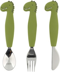 Trixie set pappa in silicone per bambini 3 pezzi Mr. Dino multicolore