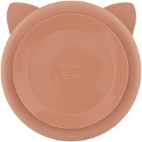 Trixie piatto in silicone per bambini con scomparti e ventosa - Mrs. Cat - rosa