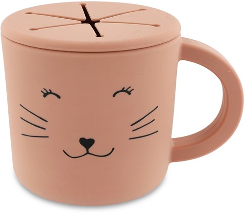 Trixie tazza snack in silicone Mrs. Cat - tazza rosa per bambini