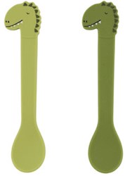 Trixie cucchiaio in silicone per bambini 2-pack Mr. Dino - colorato e sicuro