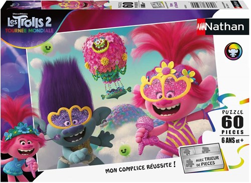 Nathan puzzle Trolls 2 - 60 pezzi puzzle bambini colorato