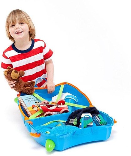 Trunki Ride-on Reiskoffer Blauw - Terrance
