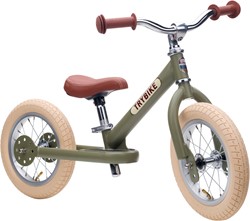 Trybike acciaio verde vintage a due ruote