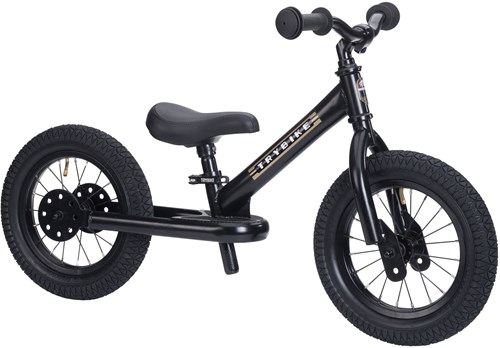 Trybike bicicletta senza pedali Steel nero - bici bambini due ruote Trybike loopfiets Steel zwart - tweewieler
