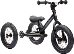 Trybike bici senza pedali 2-in-1 acciaio - Nero - Bicicletta bambini - 12 pollici Trybike steel 2-in-1, all black edition