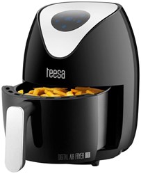 Friggitrice ad aria digitale 1,8L nera aiuto cucina compatta
