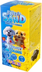 Tuban sabbia cinetica Fluffy Sand - blu e giallo - 2 x 70 g sabbia da gioco