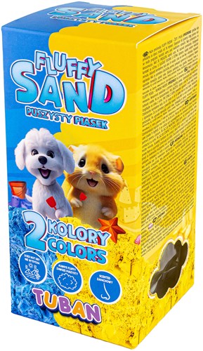 Tuban sabbia cinetica Fluffy Sand - blu e giallo - 2 x 70 g sabbia da gioco