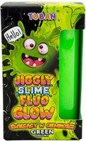Tuban Jiggly Slime Fluo Glow - Verde 430 g slime giocattolo-2