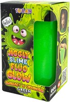 Tuban Jiggly Slime Fluo Glow - Verde 430 g slime giocattolo