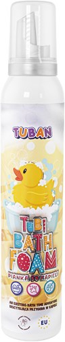 Tuban schiuma da bagno Tubi Foam gialla Cristina 200 ml per bambini e gioco creativo