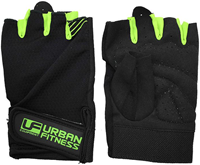 Urban Fitness guanto da allenamento nero-verde taglia L fitness