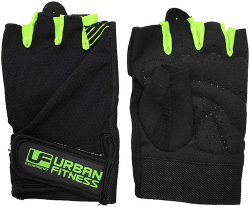 Urban Fitness guanto da allenamento nero-verde taglia L fitness