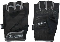 Urban Fitness guanti da allenamento gel nero/grigio medium fitness
