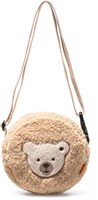 Steiff borsa a tracolla in peluche con squeaker - beige - 17 cm - borsa bambini-3
