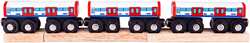 BigJigs treno sotterraneo in legno - trenino giocattolo per bambini