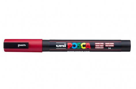 Posca pennarello vernice rosso scuro per disegno e pittura creativa