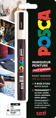 Posca pennarello vernice 3M bianco - marker creativo per bambini e adulti